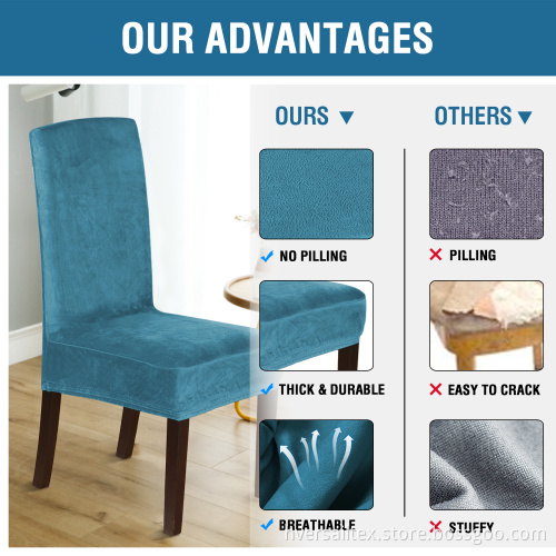 Velvet Stretch Dining Chair Covers